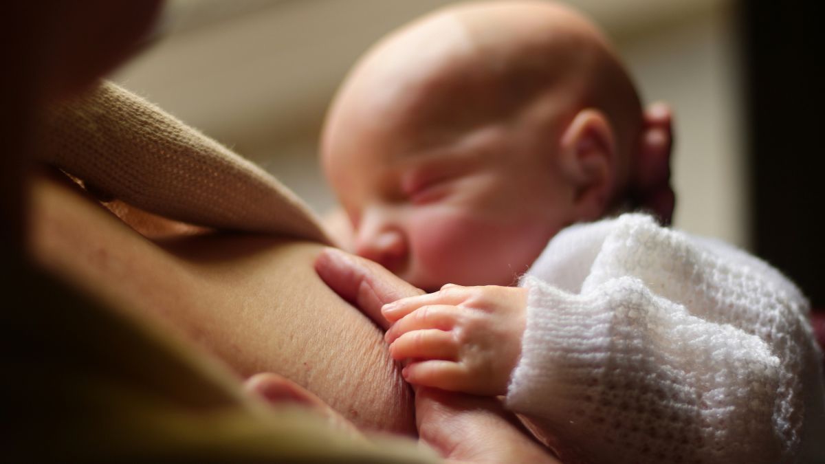 Mother breastfeeding her baby